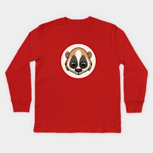 Cute Slow Loris Kids Long Sleeve T-Shirt